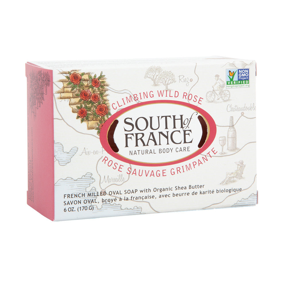 Wholesale South Of France Climbing Wild Rose Soap 6 Oz Bar- Bulk