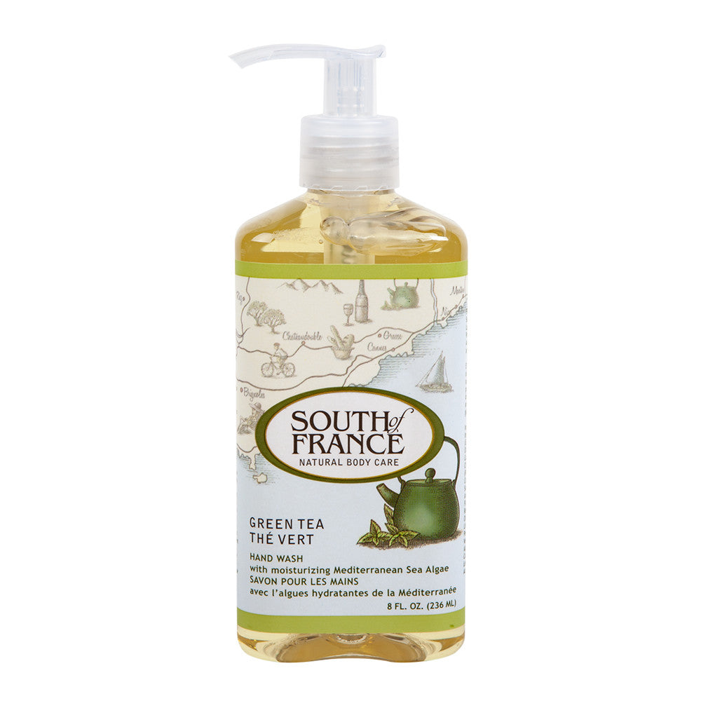 Wholesale South Of France Green Tea Hand Wash 8 Oz Pump Bottle- Bulk