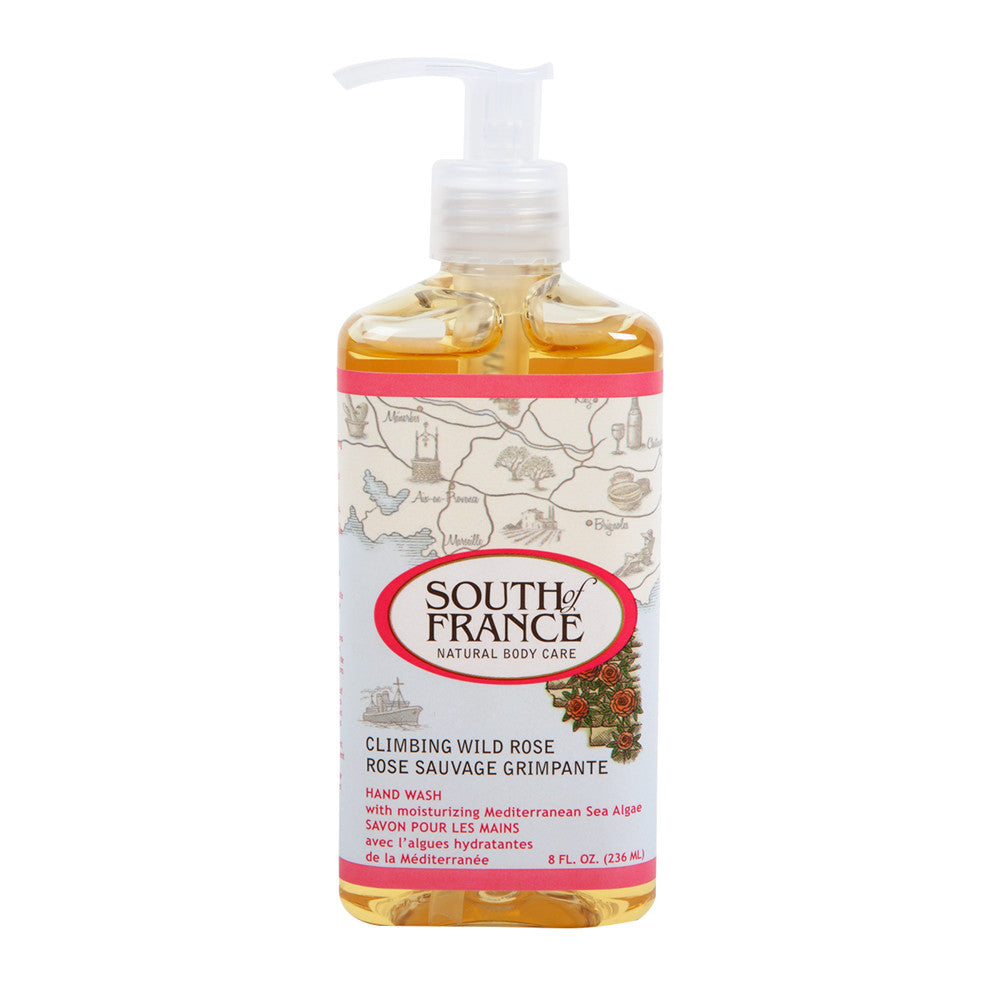 Wholesale South Of France Wild Rose Hand Wash 8 Oz Pump Bottle- Bulk