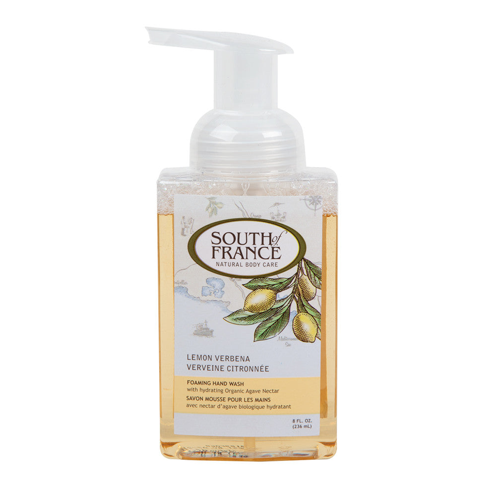 Wholesale South Of France Lemon Verbena Foam Hand Wash 8 Oz Pump Bottle- Bulk