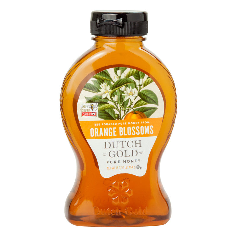 Wholesale Dutch Gold Honey From Orange Blossoms 16 Oz Bottle - 6ct Case Bulk