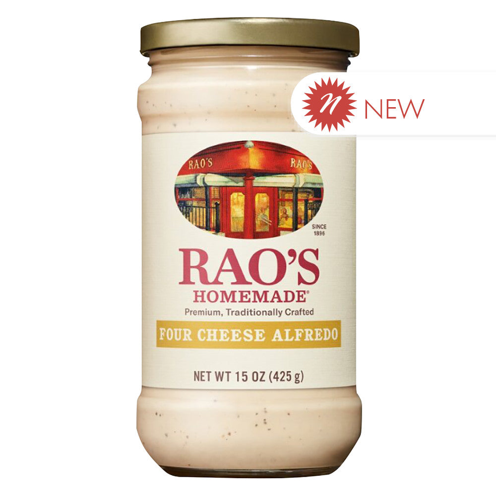 Wholesale Rao'S Four Cheese Alfredo Sauce 15 Oz Glass Jar- Bulk