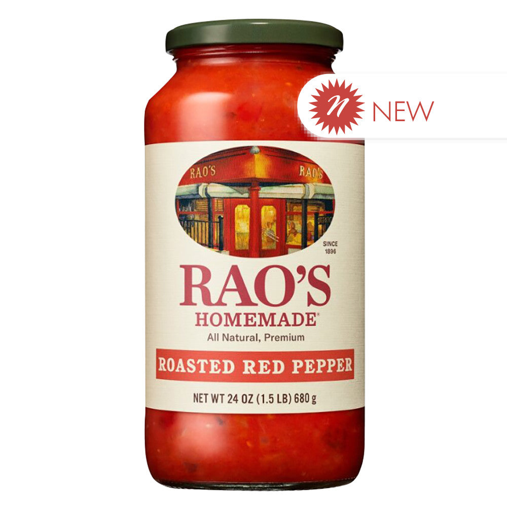 Wholesale Rao'S Roasted Red Pepper Sauce 24 Oz Glass Jar- Bulk