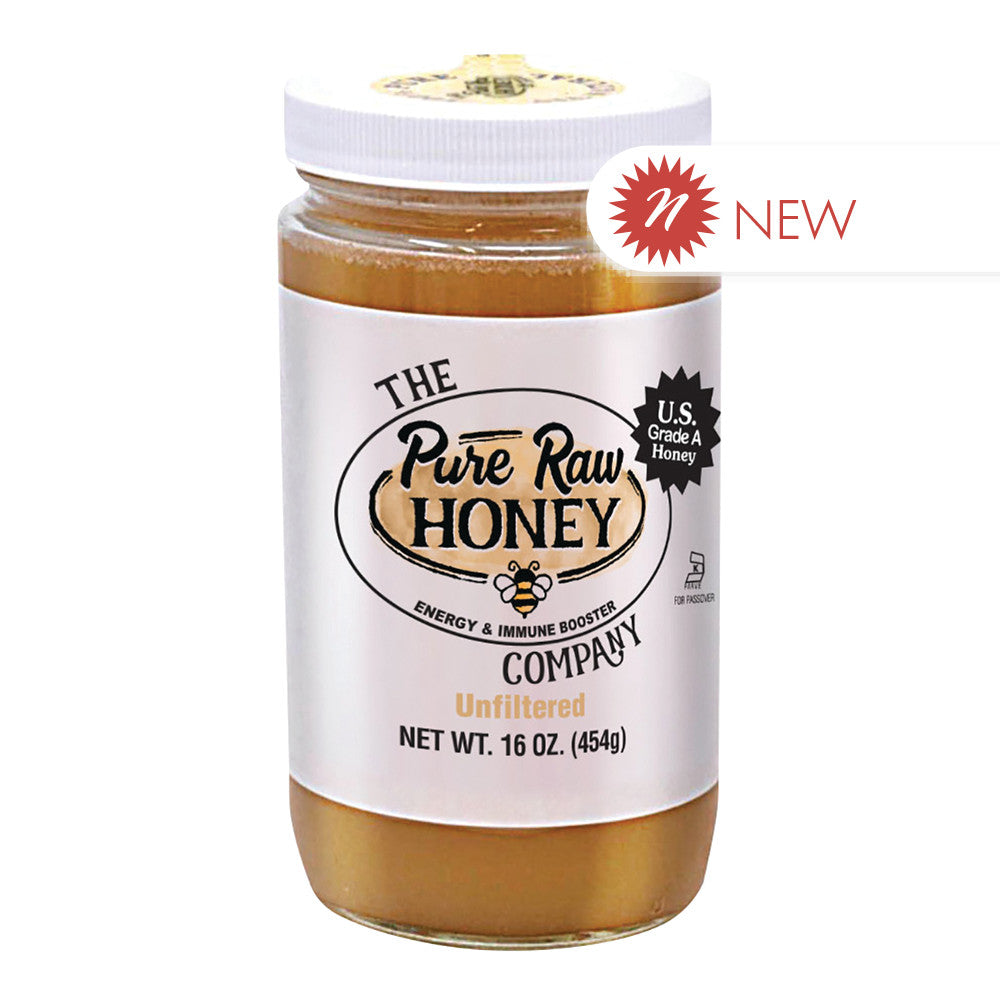 Wholesale Pure Raw Honey Company Unfiltered 16 Oz Jar Bulk