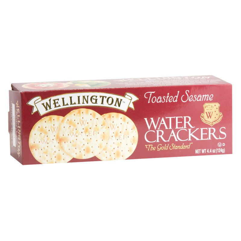 Wholesale Wellington Toasted Sesame Water Crackers - 12ct Case Bulk