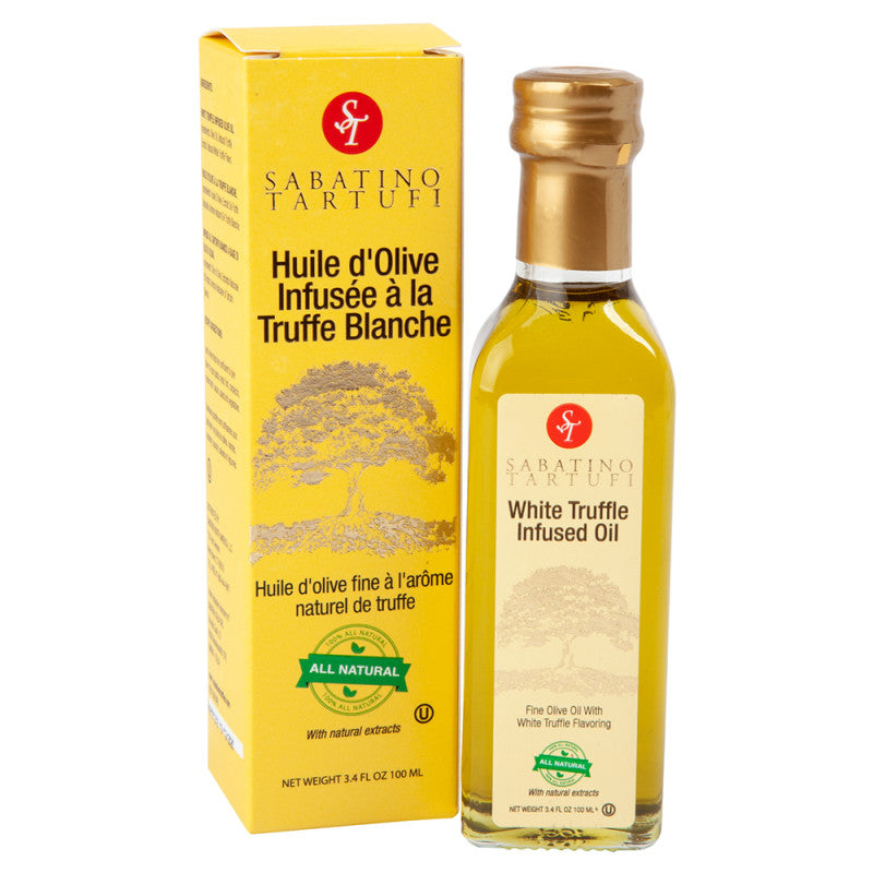 Wholesale Sabatino All Natural White Truffle Infused Oil 3.4 Oz Bottle - 6ct Case Bulk
