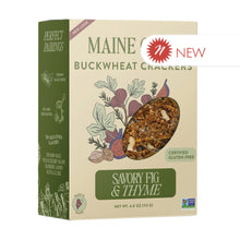 Wholesale Maine Crisp Buckwheat Crackers Savory Fig & Thyme 4 Oz Box- Bulk