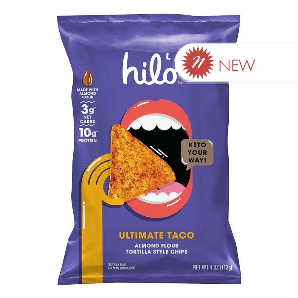 Hilo Life Ultimate Taco Almond Flour Tortilla Chips 4 Oz Bag
