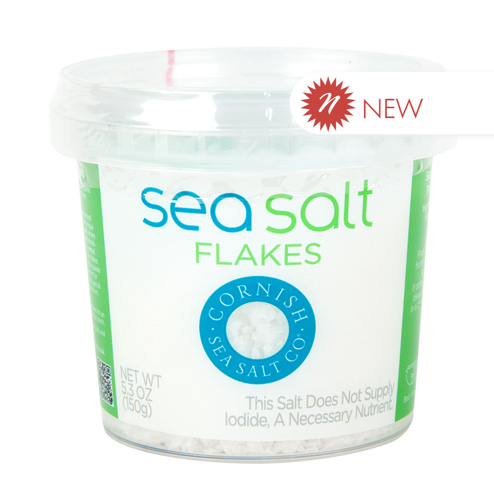 Cornish Sea Salt Original Sea Salt Flakes 5.3 Oz Tub