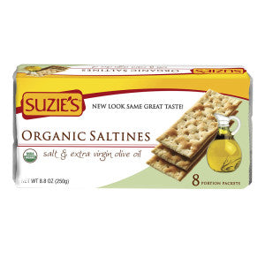 Wholesale Suzie'S Organic Saltines Crackers With Extra Virgin Olive Oilo 8.8 Oz Box - 12ct Case Bulk