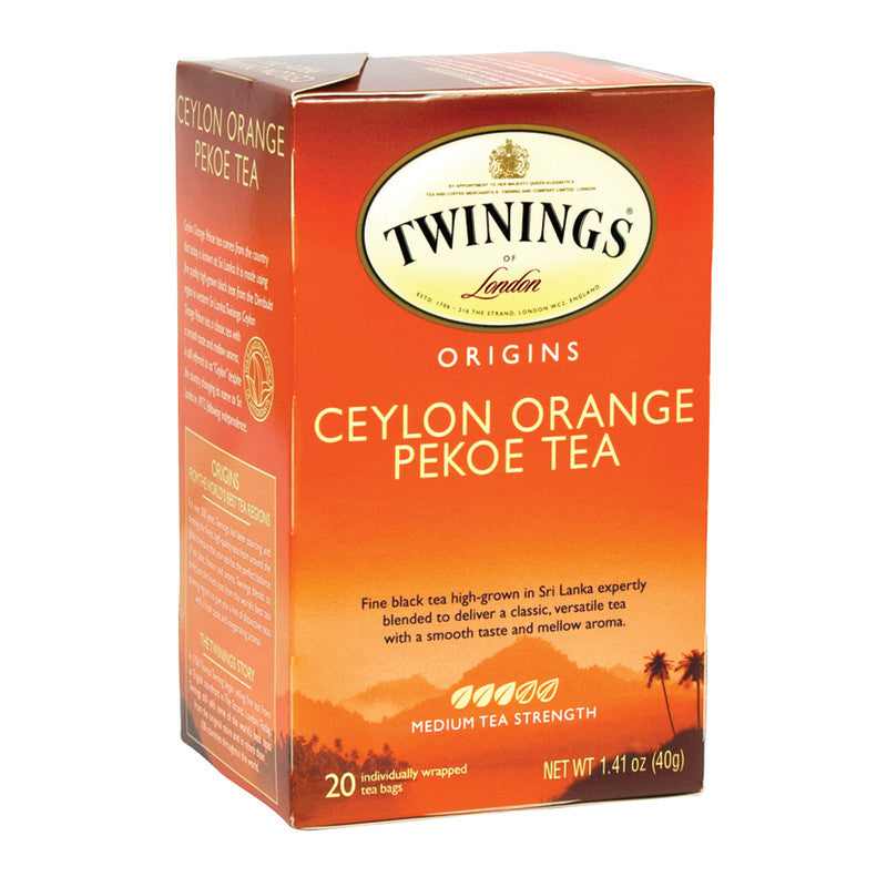 Wholesale Twinings Ceylon Orange Pekoe Tea 20 Ct Box - 6ct Case Bulk