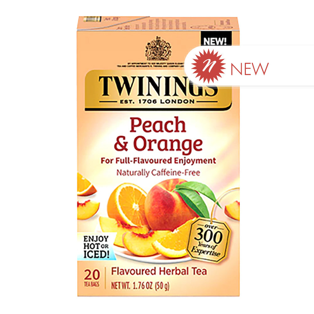 Wholesale Twinings - Peach & Orange Herbal Tea - 20Ct- Bulk
