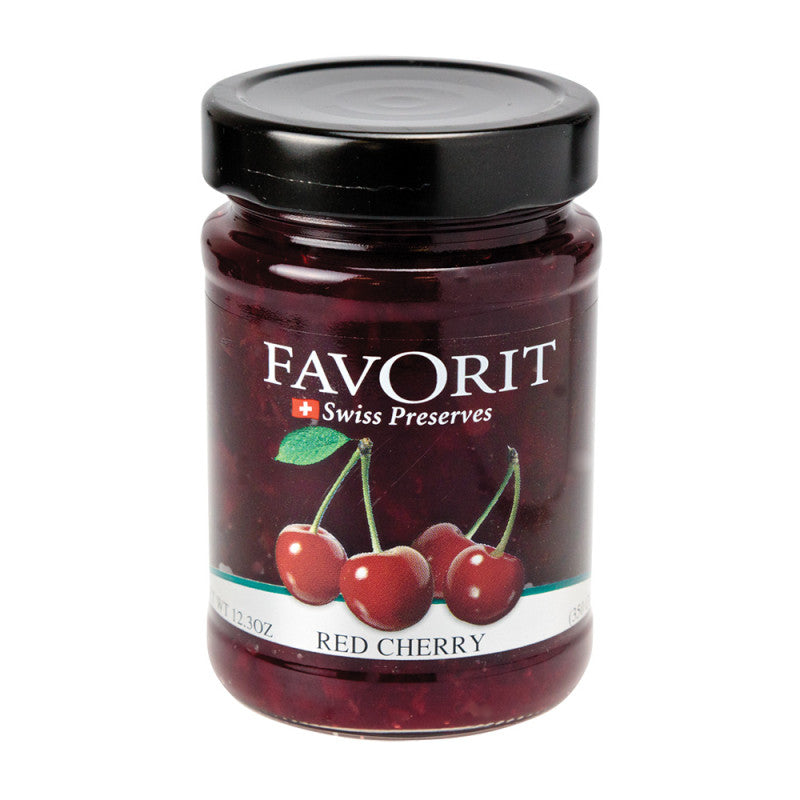 Wholesale Favorit Red Cherry Preserves 12.3 Oz Jar - 6ct Case Bulk