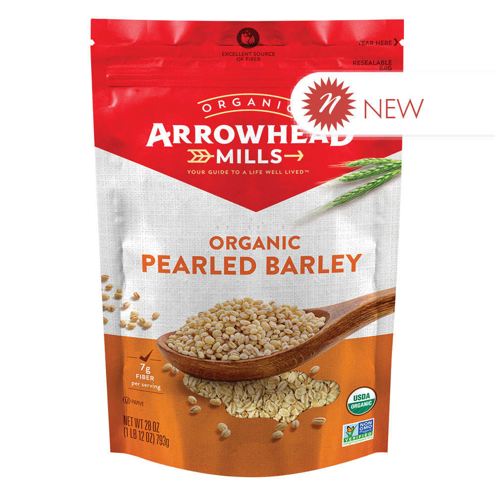 Wholesale Arrowhead Mills Organic Pearled Barley 28 Oz Bag Bulk