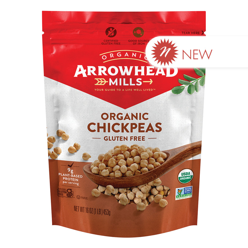 Wholesale Arrowhead Mills Organic Chickpeas 16 Oz Bag Bulk