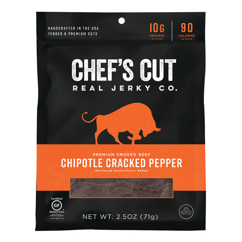 Wholesale Chef'S Cut Chipotle Beef Jerky 2.5 Oz Bag - 8ct Case Bulk