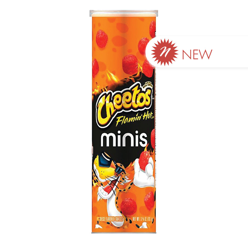 Wholesale Cheetos Minis Flamin Hot 3.625 Oz Canister-12ct Case Bulk