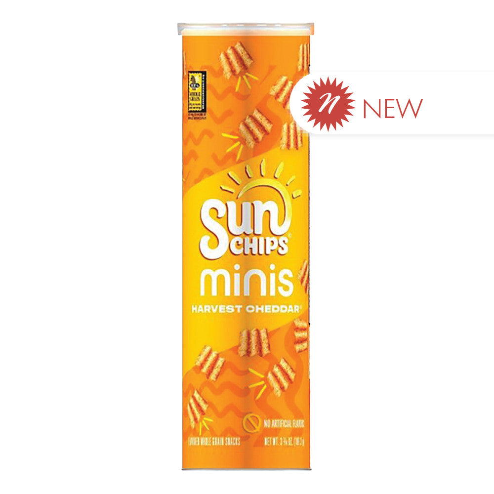 Wholesale Sunchips Minis Harvest Cheddar 3.75 Oz Canister- Bulk