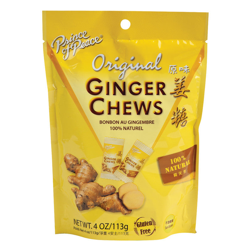 Wholesale Prince Of Peace Original Ginger Chews 4 Oz Pouch Bulk