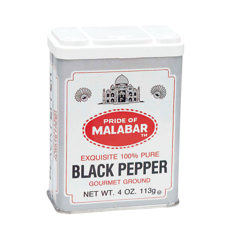 Wholesale Malabar Black Pepper 4 Oz Tin - 12ct Case Bulk
