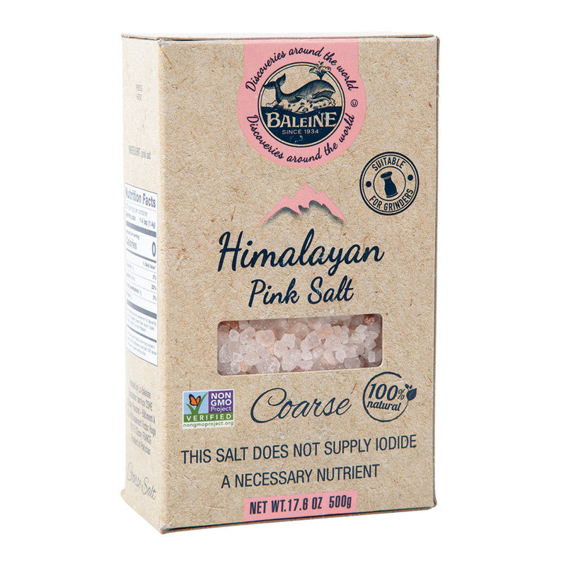 Wholesale La Baleine Coarse Himalayan Pink Salt 17.6 Oz Box - 12ct Case Bulk