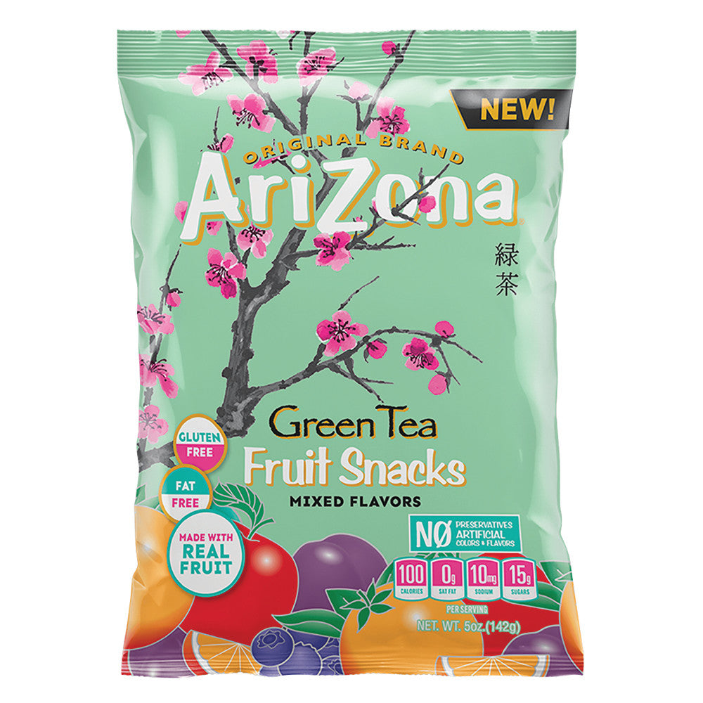 Arizona Green Tea Fruit Snacks 5 Oz Bag