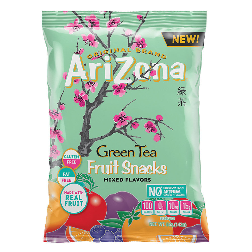 Wholesale Arizona Green Tea Fruit Snacks 5 Oz Bag- Bulk
