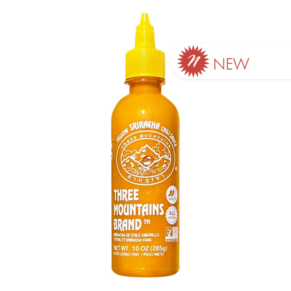 Wholesale Three Mountains - Yellow Sriracha Sauce - 10Oz- Bulk