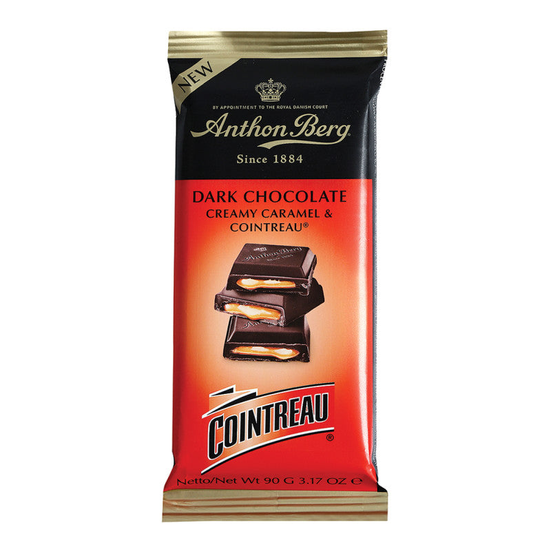 Wholesale Anthon Berg Dark Chocolate With Crmy Caramel & Cointreau 3.17 Oz Bar - 12ct Case Bulk