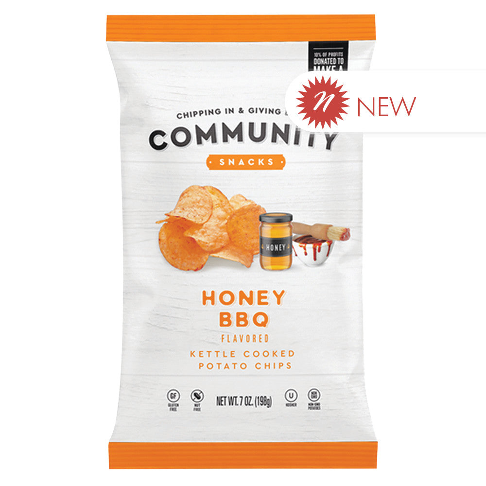 Wholesale Community Snacks Honey Bbq Chips 2 Oz Bag Bulk