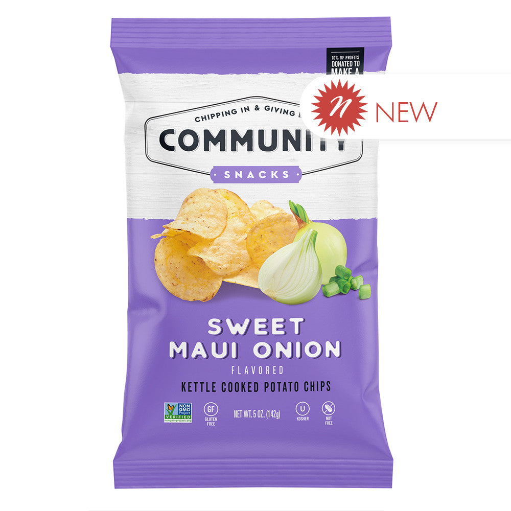 Wholesale Community Snacks Sweet Maui Onion Chips 5 Oz Bag- Bulk