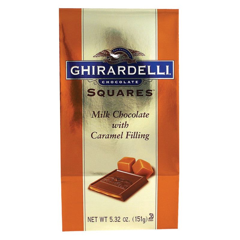 Wholesale Ghirardelli Milk Chocolate Caramel Squares 5.32 Oz Bag Bulk