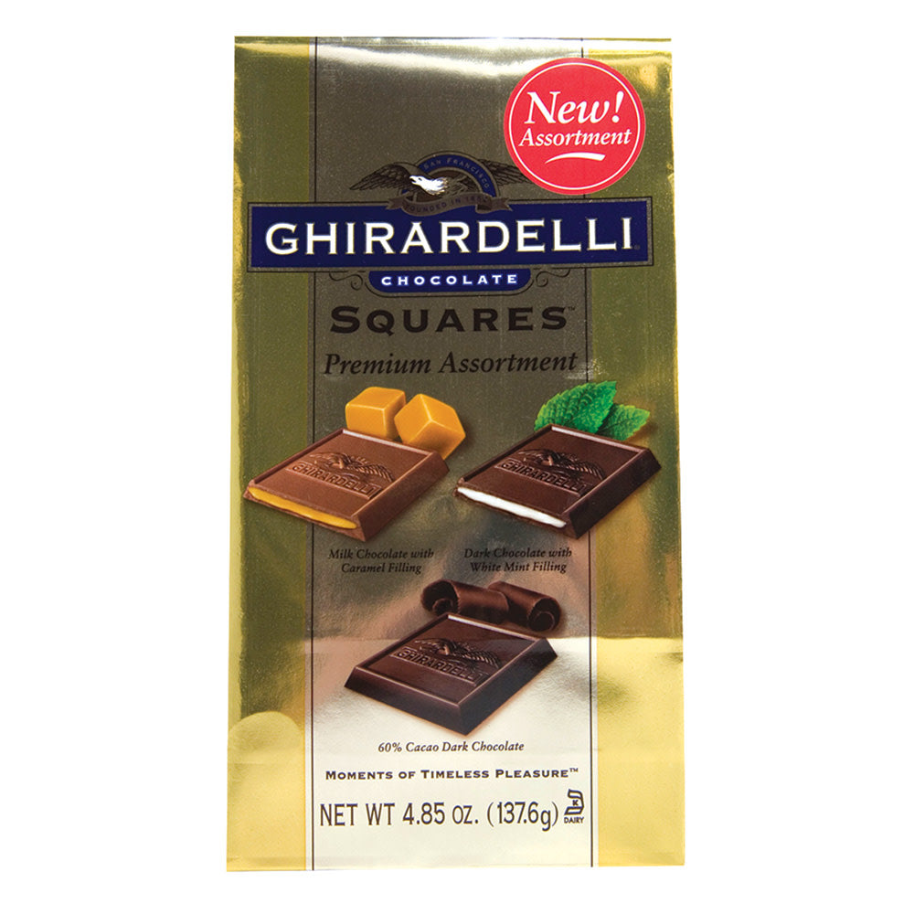 Ghirardelli Assorted Chocolate Squares 4.85 Oz Bag