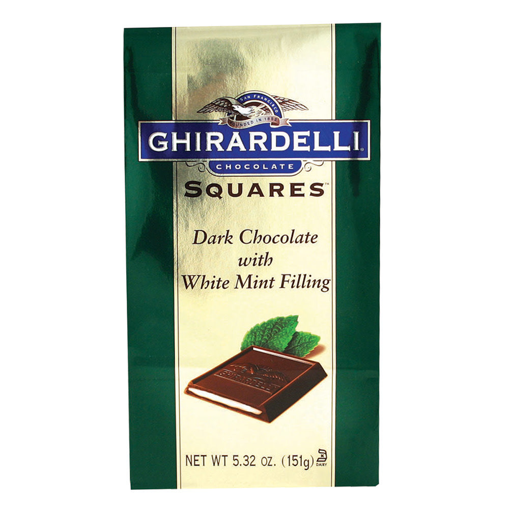 Wholesale Ghirardelli Dark Chocolate Mint Squares 5.32 Oz Bag- Bulk