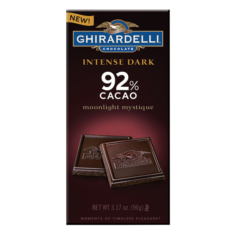 Wholesale Ghirardelli 92% Cocoa Moonlight Mystique Intense Dark Chocolate 3.17 Oz Bar- Bulk