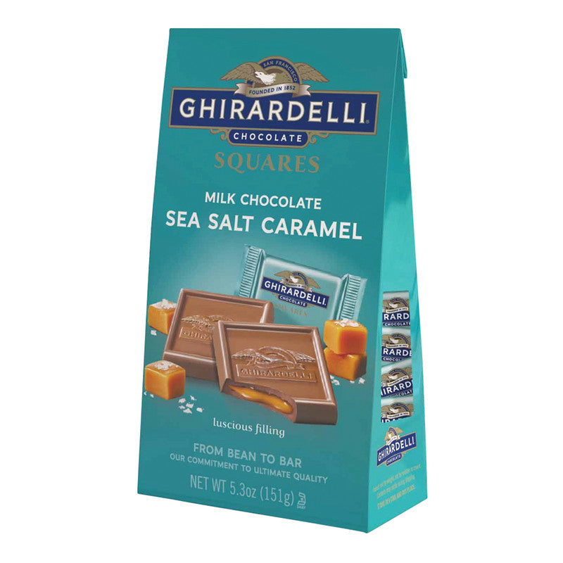 Wholesale Ghirardelli Milk Chocolate Sea Salt Carmel Squares 5.32 Oz Ghirardelli Milk Chocolate Sea Salt Carmel Squares 5.32 Oz Bag Bulk