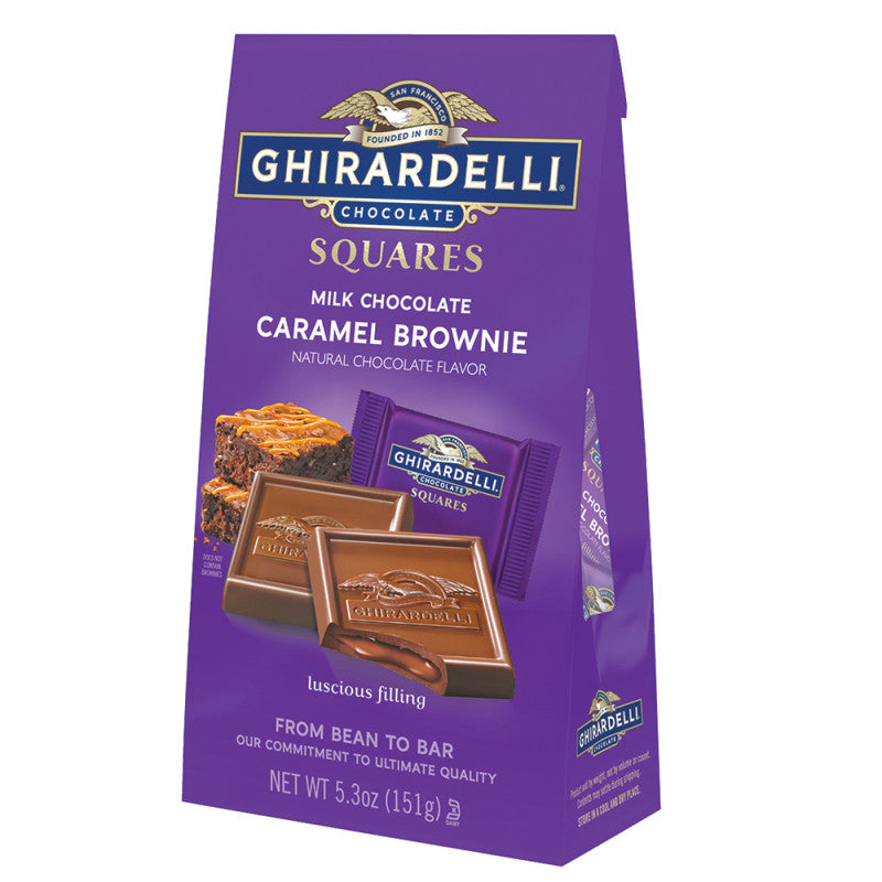 Wholesale Ghirardelli Milk Chocolate Caramel Brownie 5.3 Oz Stand Up Bag Bulk