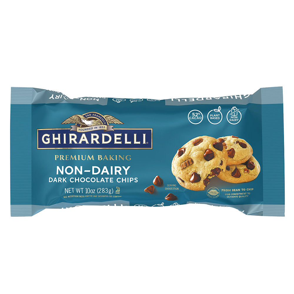 Wholesale Ghirardelli Non-Dairy Dark Chocolate Chips 10 Oz Bulk