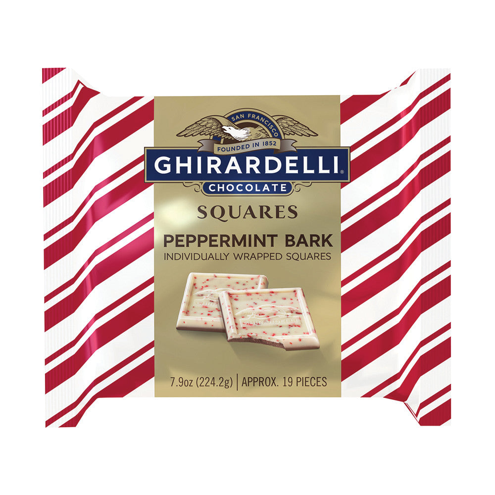 Wholesale Ghirardelli Peppermint Bark Squares Gift 7.9 Oz Bulk