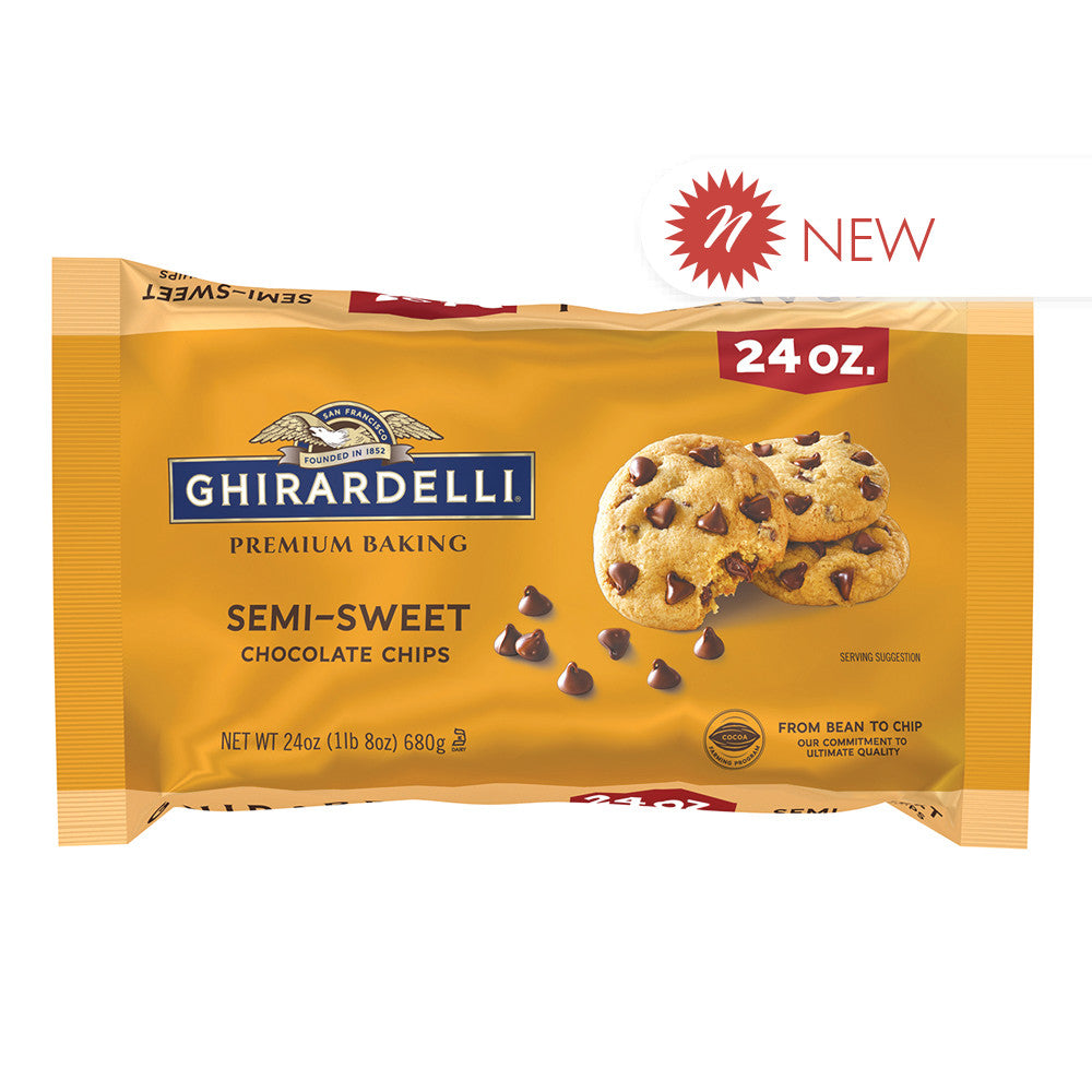 Wholesale Ghirardelli - Semi - Sweet Chocolate Chips - 24Oz Bulk