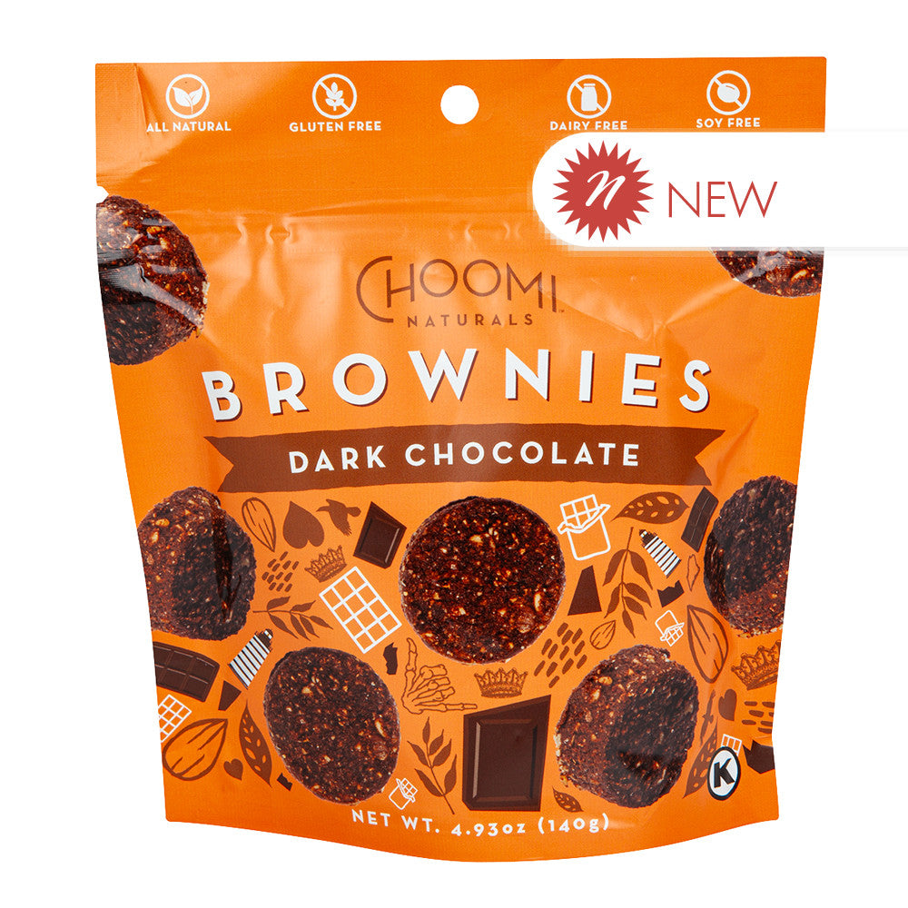 Wholesale Choomi Naturals - Dark Chocolate Brownies 4.9Oz-6ct Case Bulk