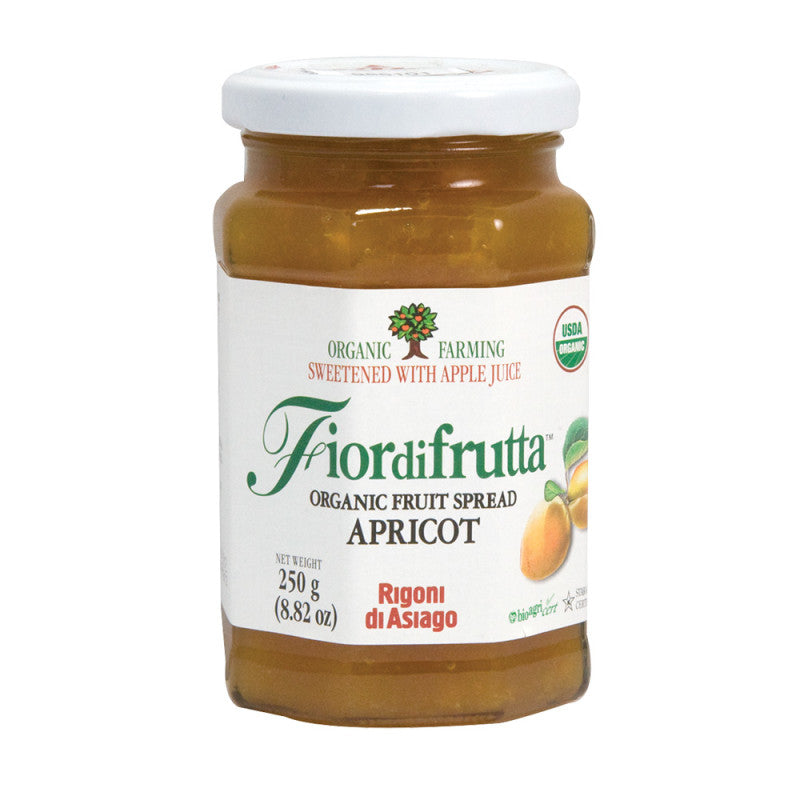 Wholesale Fiordifrutta Organic Apricot Fruit Spread 8.82 Oz Jar - 6ct Case Bulk