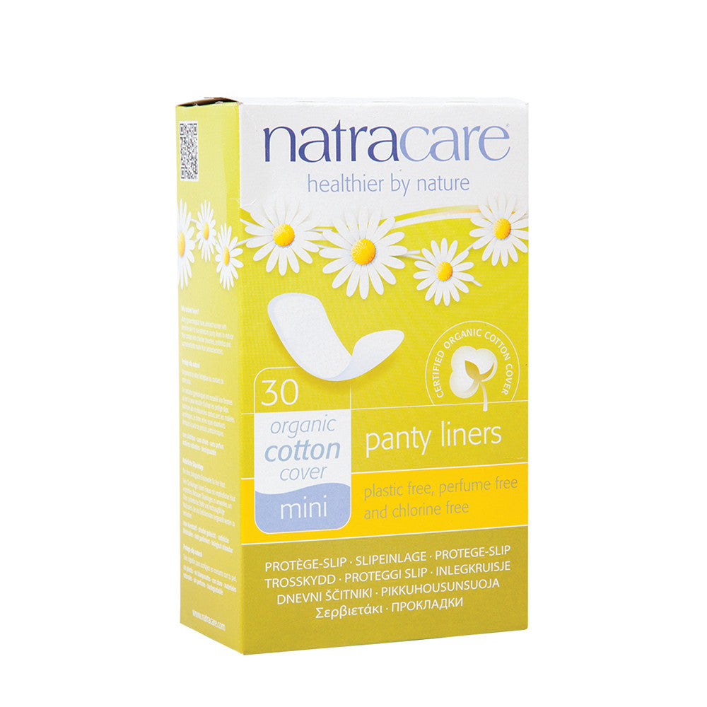 Wholesale Natracare Mini Panty Liners 30 Pc Box- Bulk