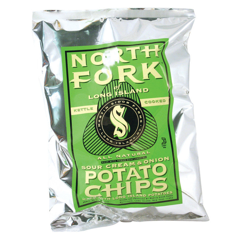 Wholesale North Fork Sour Cream And Onion Potato Chips 2 Oz Bag - 24ct Case Bulk