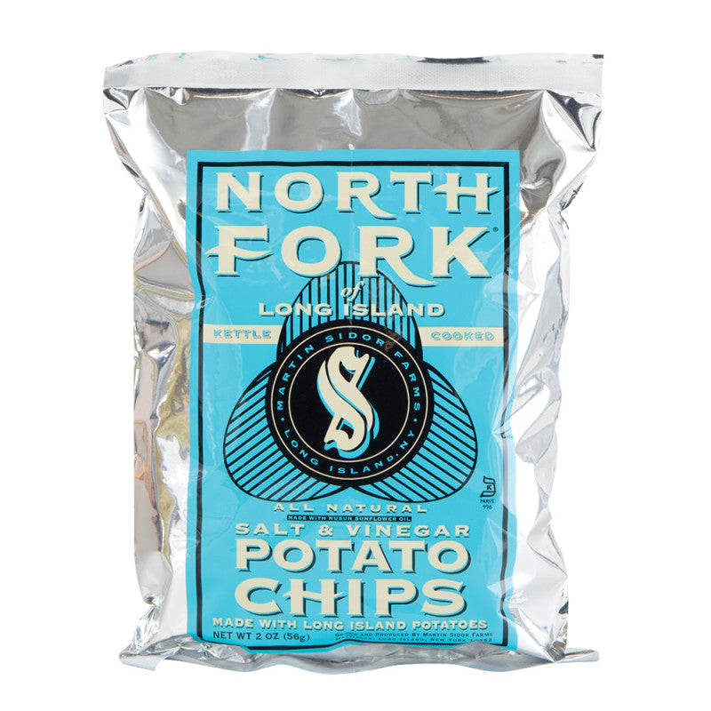 Wholesale North Fork Salt And Vinegar Potato Chips 2 Oz Bag - 24ct Case Bulk