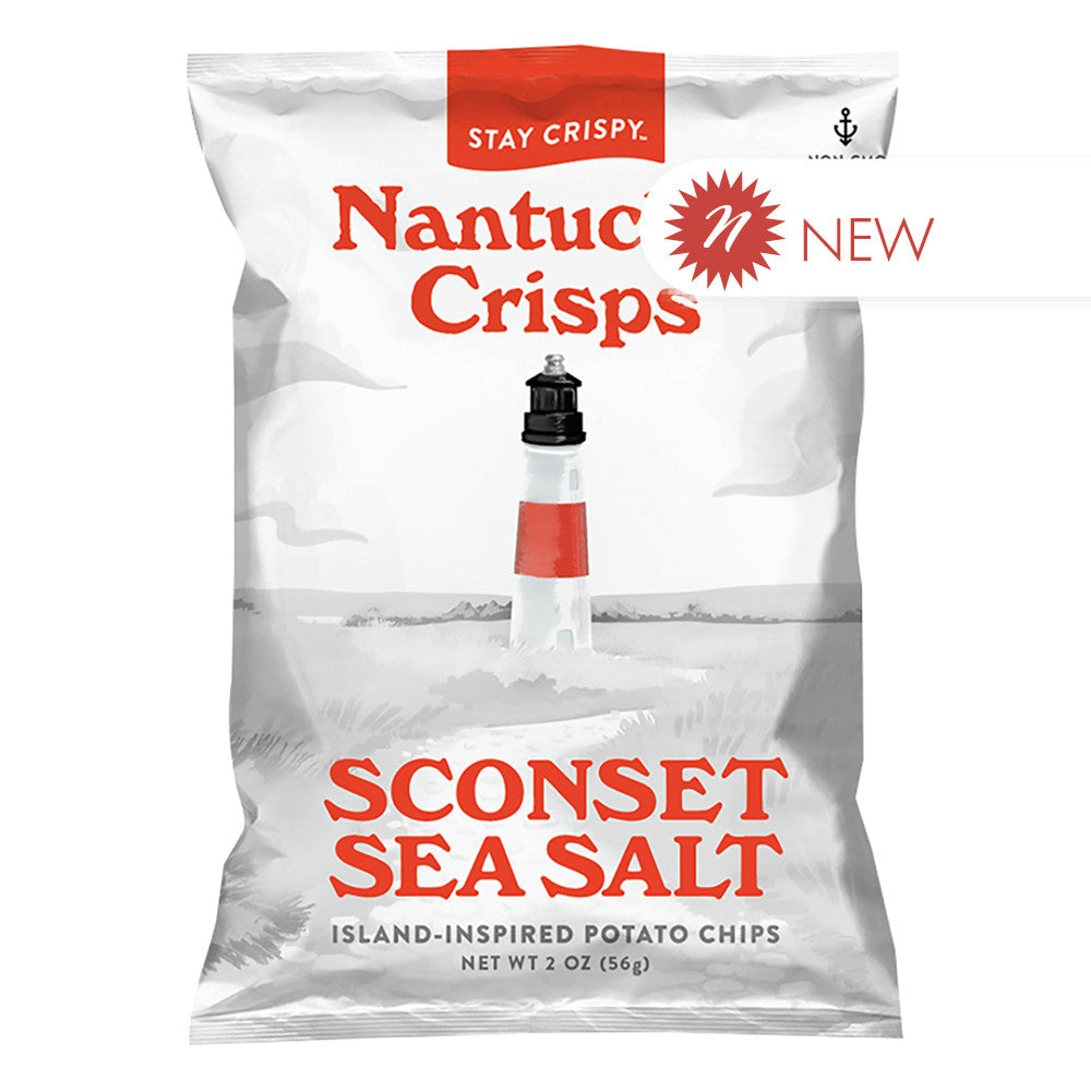 Wholesale Nantucket Crisps Sconset Sea Salt 2 Oz Bag-15ct Case Bulk