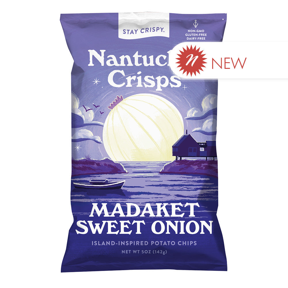 Wholesale Nantucket Crisps Madaket Sweet Onion 5 Oz Bag-12ct Case Bulk