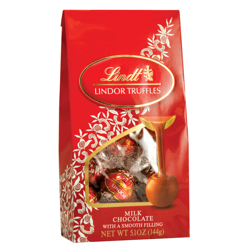Lindt LINDOR Dark Chocolate Candy Truffles Bag, 1 bag / 5.1 oz
