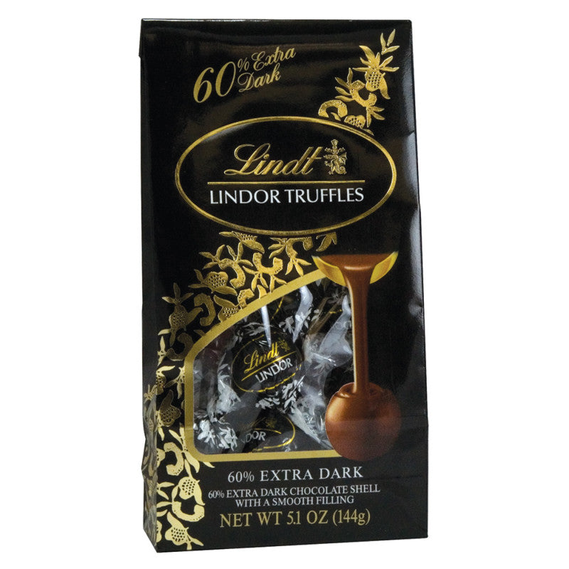 Wholesale Lindt Lindor 60% Extra Dark Truffles 5.1 Oz Bag Bulk