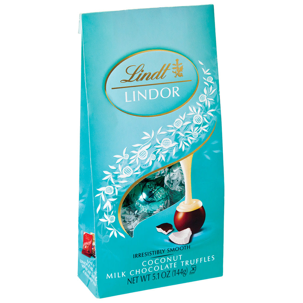 Wholesale Lindt Lindor Milk Chocolate Coconut Truffles 5.1 Oz Bag- Bulk